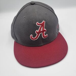 New Era Alabama Crimson Tide Fitted Cap Hat 7 5/8